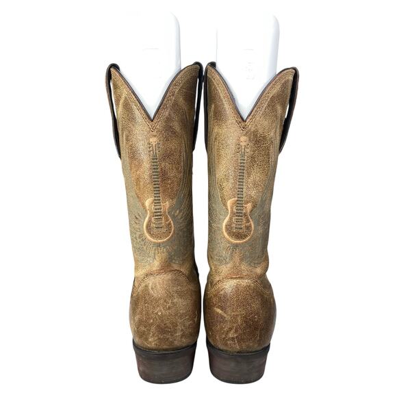 Durango Men’s Gambler Flying Guitar Brown Leather Cowboy Boot Size US 9 - Picture 8 of 10